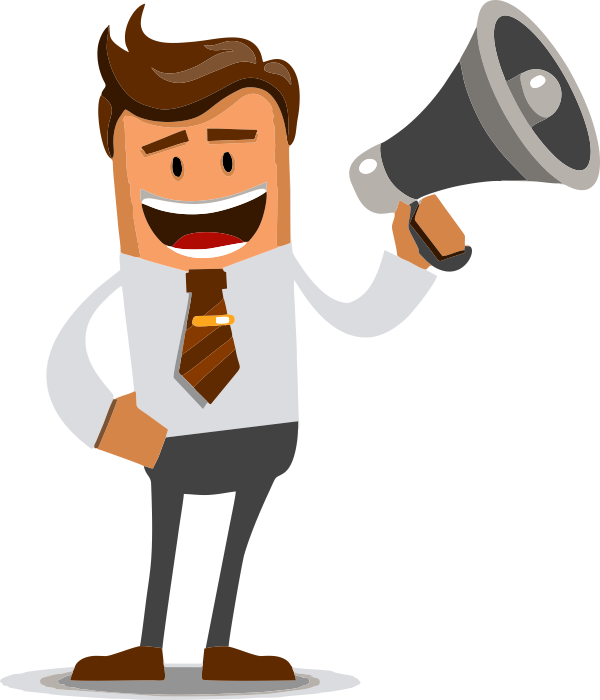 Specials Page Megaphone Man - Divulgação Vaga De Emprego (600x700)