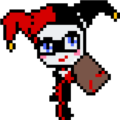 Harley Quinn - " - Pixel Art Harley Quinn (1200x1200)