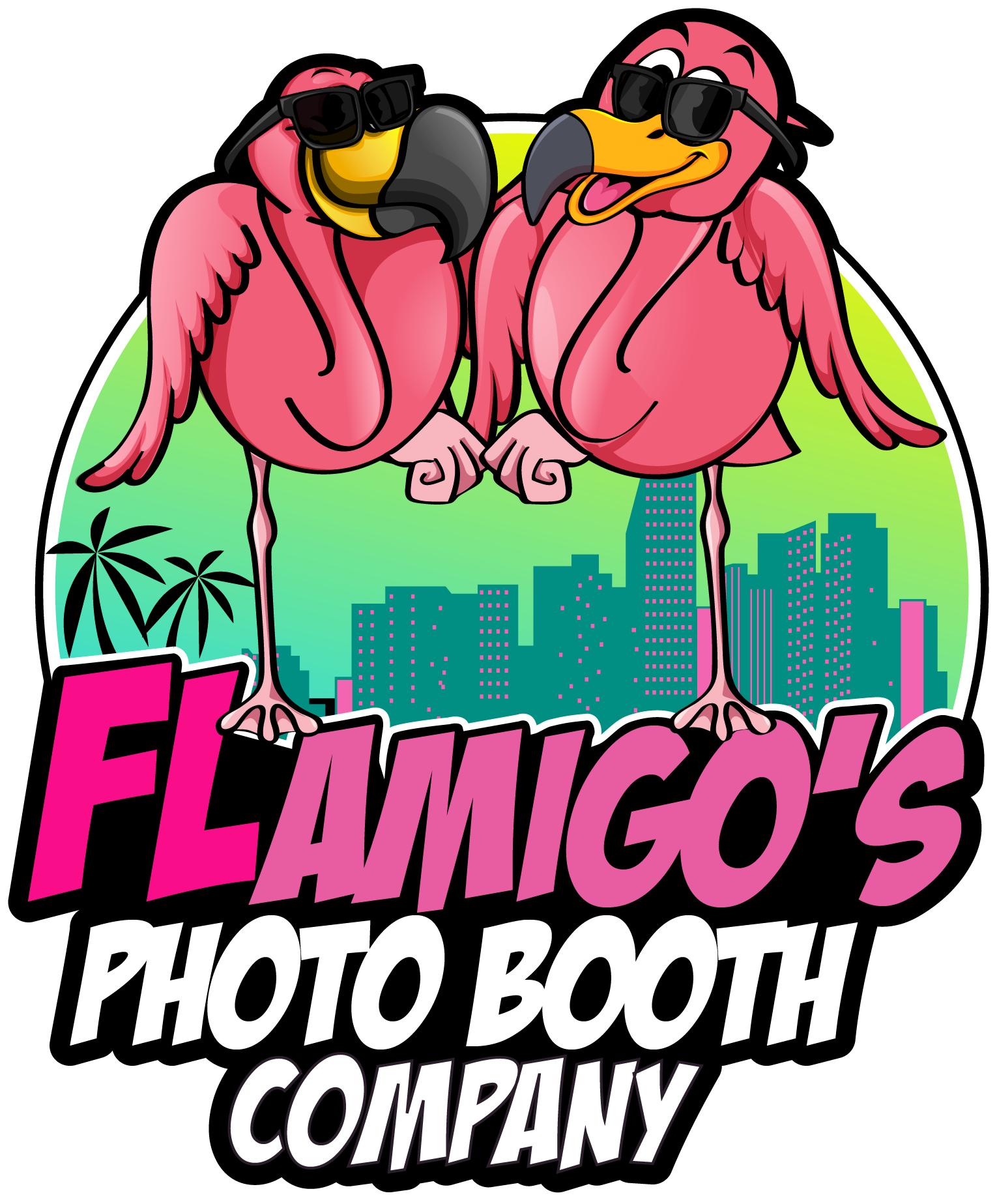 Flamigos Photo Booth - Illustration (1530x1847)