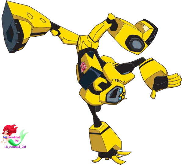 Transformers Cartoon Bumblebee Png (619x570)