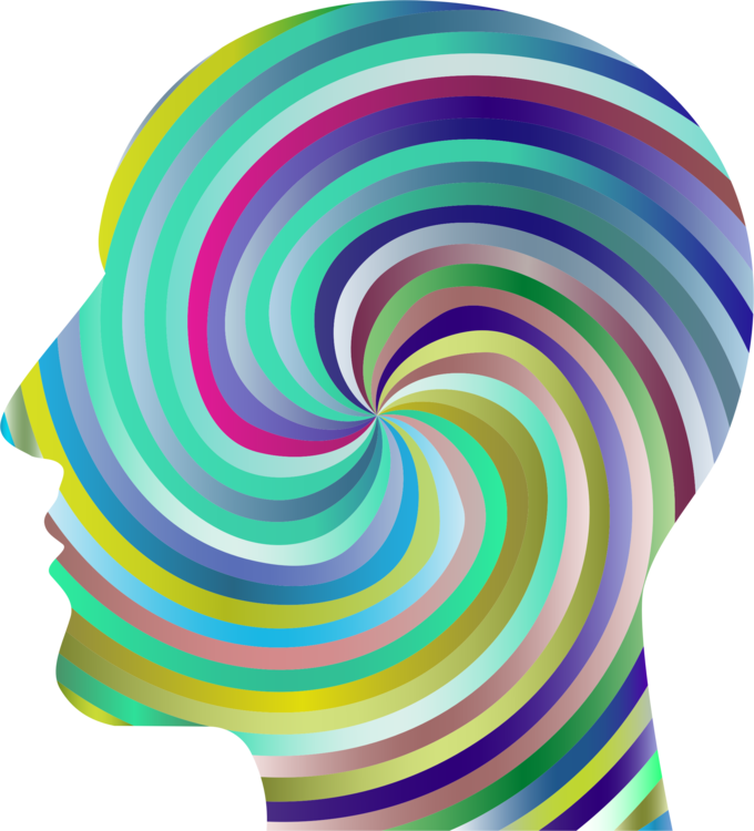Human Head Hypnotic Head Download Halftone - Human Head Hypnosis Png (680x750)