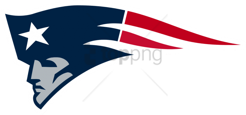 Free Png Download New England Patriots Logo Reversed - New England Patriots Logo Reversed (850x399)