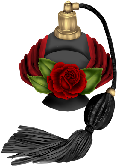 Parfums,tubes Decanter, Carafe, Clipart Design, Tube, - Garden Roses (600x600)