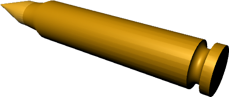 Bullets Clipart Ak 47 - 3d Bullet No Background (640x480)