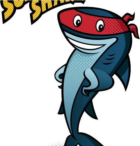 Masks Clipart Shark - Cartoon (640x480)