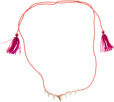 Dezso By Sara Beltran Gold & White Shark's Tooth Mexican - Necklace (450x750)