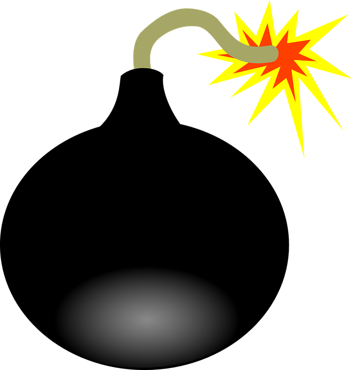 Fire Boom Free Vector Graphic On Pixabay - Clipart Bomb (685x720)