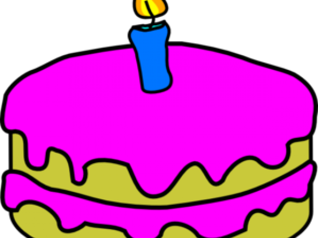 Birthday Candles Clipart Lit - Birthday Cake No Candles (640x480)