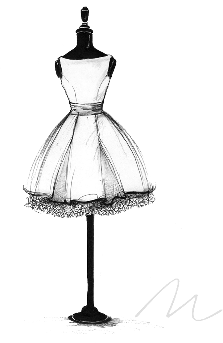 Premium Photo | A drawing of a wedding dress with a design of a wedding  dress.