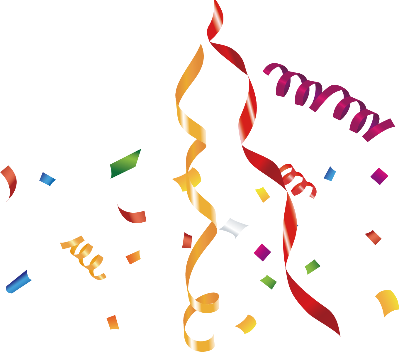 Ribbon Clip Art - Celebrate Ribbon Png (1361x1200)