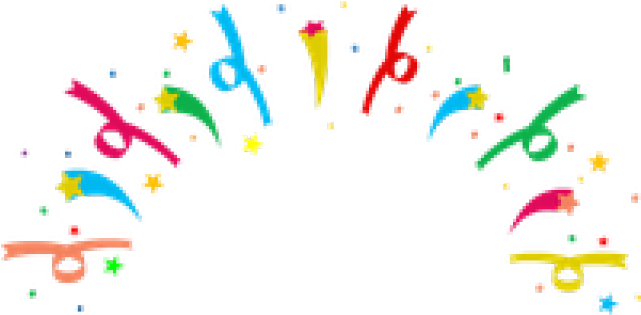 Graduation Confetti Clip Art , Png Download - Anniversaire Png (641x315)