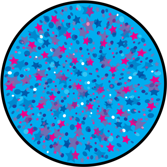 Confetti Starfield - Circle (800x800)