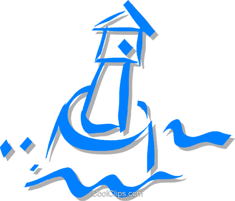 Bell Buoy Royalty Free Vector Clip Art Illustration - Bell Buoy Royalty Free Vector Clip Art Illustration (480x409)