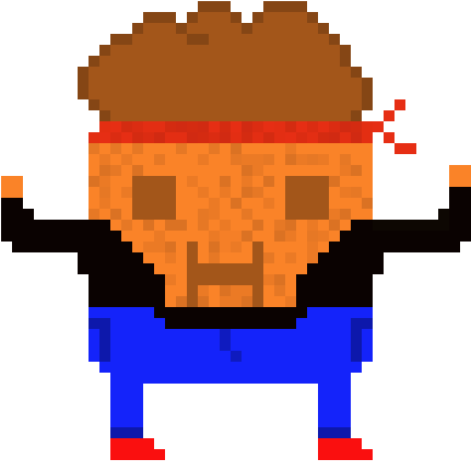 Muffin Man Version - Tree Pixel Art Png (490x460)