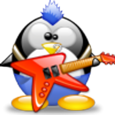 Punk Linux - Tux Angry (400x400)