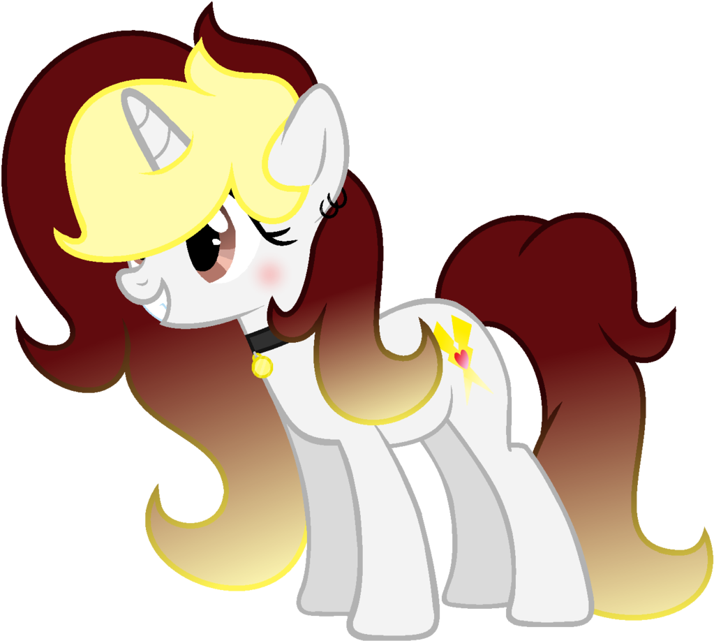Darbypop1, Choker, Female, Mare, Oc, Oc - Cartoon (1258x1024)