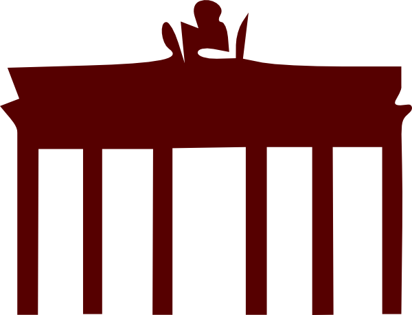 Brandenburg Gate Cartoon (600x460)