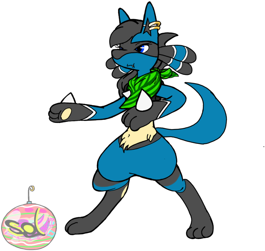 Pokemon Lucario Oc - Cartoon (928x861)