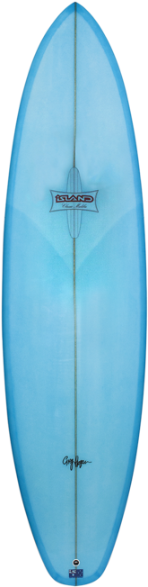 Surf Clipart Small Island - Blue Fibreglass Surfboard (750x750)