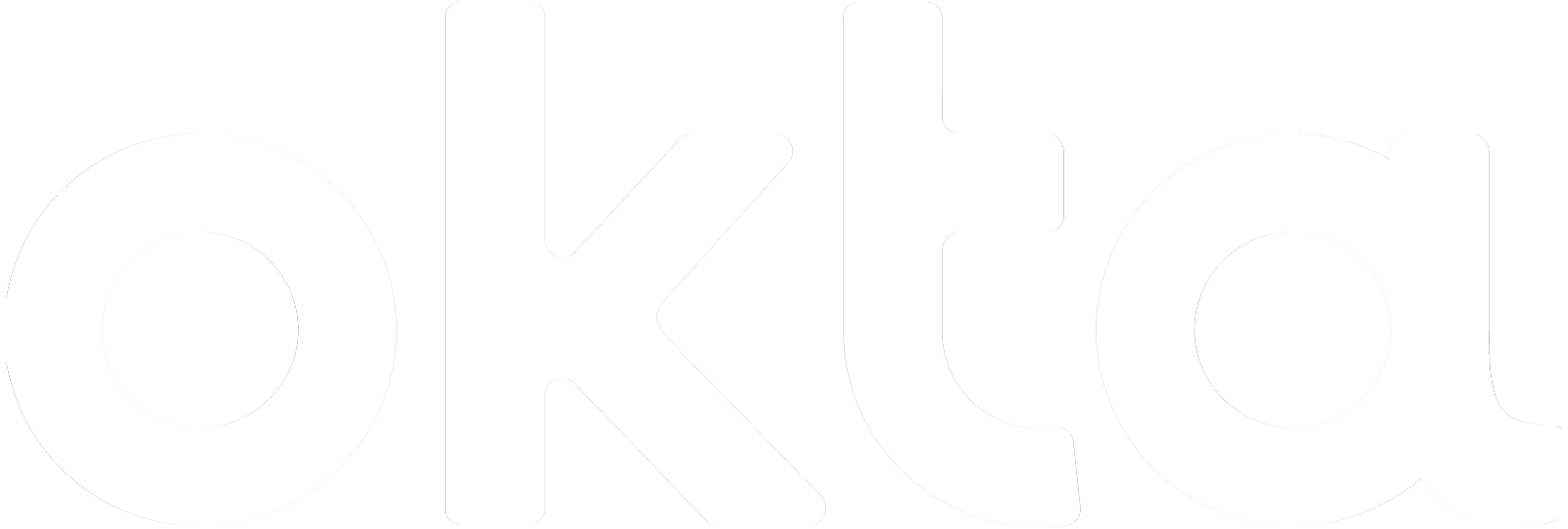 Okta Logo White Png (1600x540)