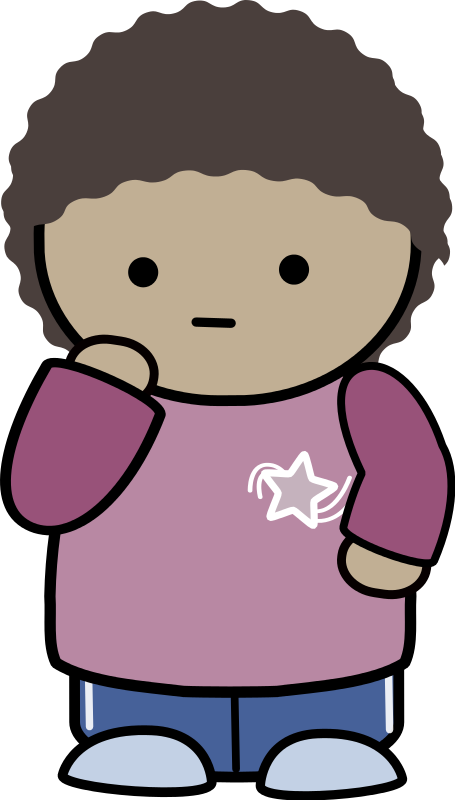 Free Comic Character - Gambar Kartun Rambut Keriting (455x800)
