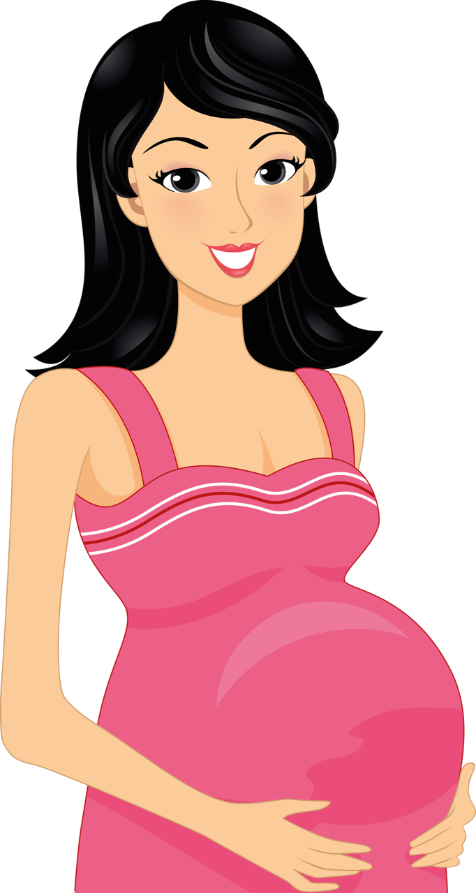 Mommy Love ‿✿⁀°••○ - Expectant Mother Pregnant Clipart (682x1280)