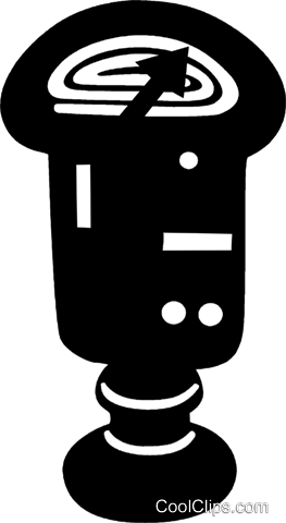 Parking Meter Royalty Free Vector Clip Art Illustration - Parking Meter Royalty Free Vector Clip Art Illustration (263x480)