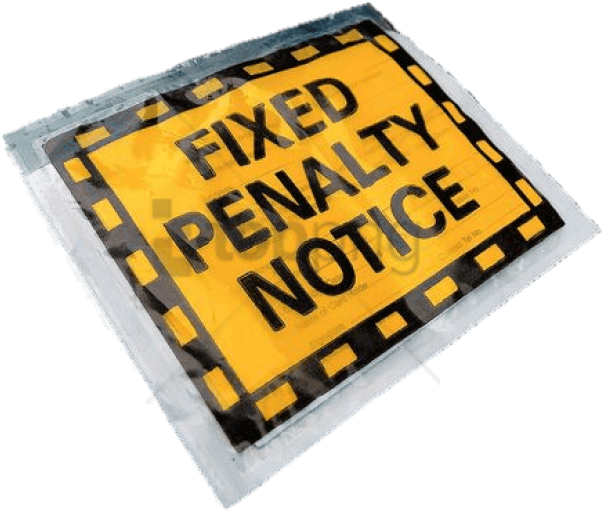 Download Parking Ticket On Car Window Png Images Background - Sign (850x566)