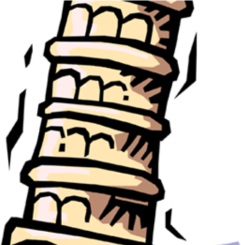 Towers Clipart Pisa Italy - Leaning Tower Of Pizza Clipart (640x480)