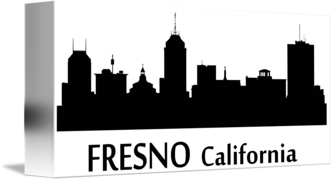 Fresno Cityscape Skyline By Kevin G - Paper (650x350)