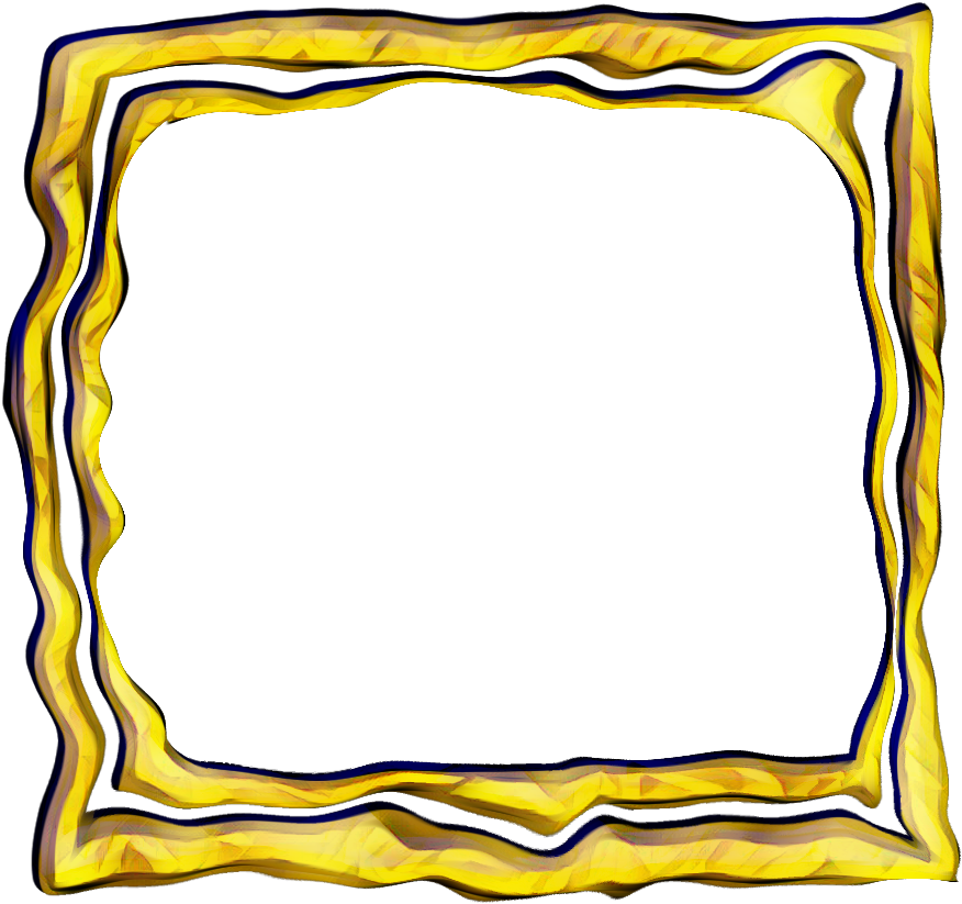 Frame Gold Polaroid Square Glitch - Frame Gold Polaroid Square Glitch (1024x1024)