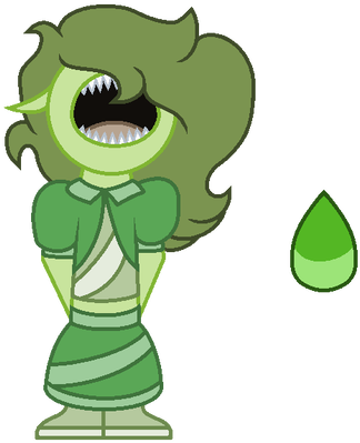 Green Aquamarine By Fandom-crockpot - Cartoon (400x445)