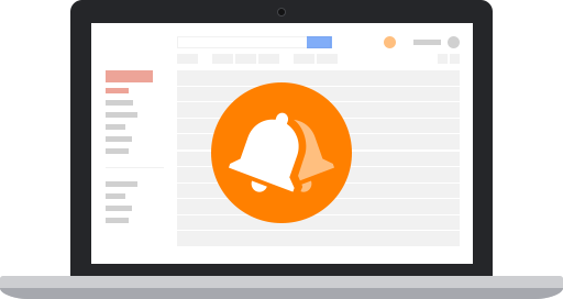 Jpg Royalty Free Download Email Clipart Notification - Real Time Notifications Icon (512x272)