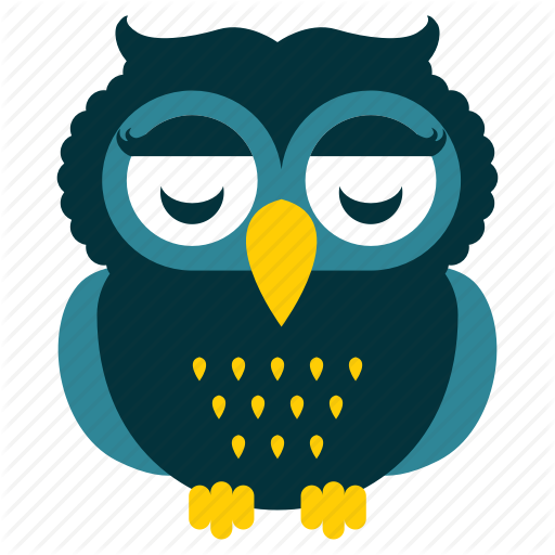 Cute Owl Png - Owl Icon Blue (512x512)