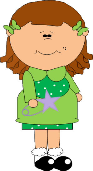 Girl, Safety Pin, Child, Cute, Cartoon, Safety, Pin - Cartoon (298x550)