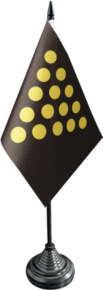United Kingdom Duchy Of Cornwall Table Flag - Polka Dot (1500x1176)