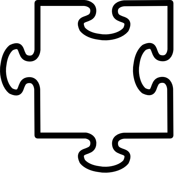 Printable Puzzle Piece Template Clipart Jigsaw Puzzles - Puzzle Piece Template Png (600x596)