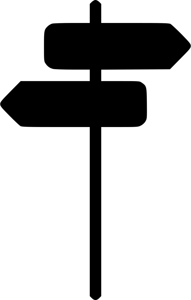 Direction Sign Arrow Back Next Street Traffic Comments - Street Direction Clipart Png (626x980)