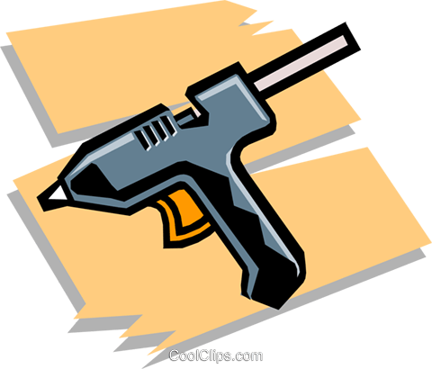 Glue Gun Royalty Free Vector Clip Art Illustration - Glue Gun Royalty Free Vector Clip Art Illustration (480x410)