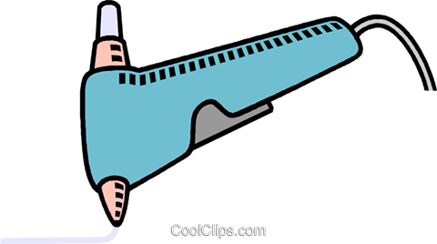 Glue Gun Royalty Free Vector Clip Art Illustration - Glue Gun Royalty Free Vector Clip Art Illustration (480x268)