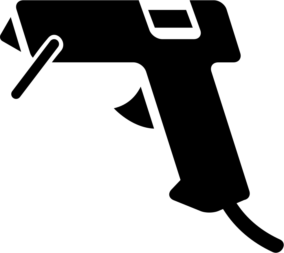 Glue Gun Comments - Hot Glue Gun Silhouette (981x876)