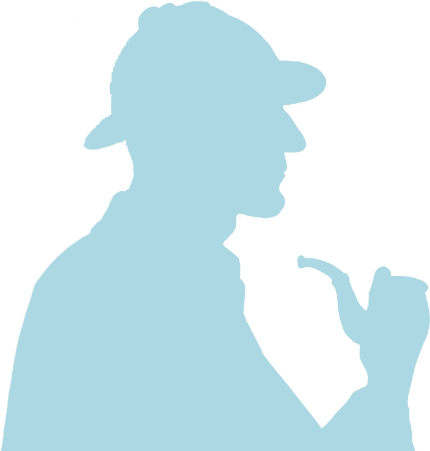 Every Week Our Agents Supply Way2gohomes - Sherlock Holmes Silhouette White (618x638)