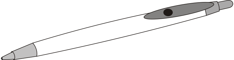 Get Notified Of Exclusive Freebies - Black And White Clip Art Pen (800x208)