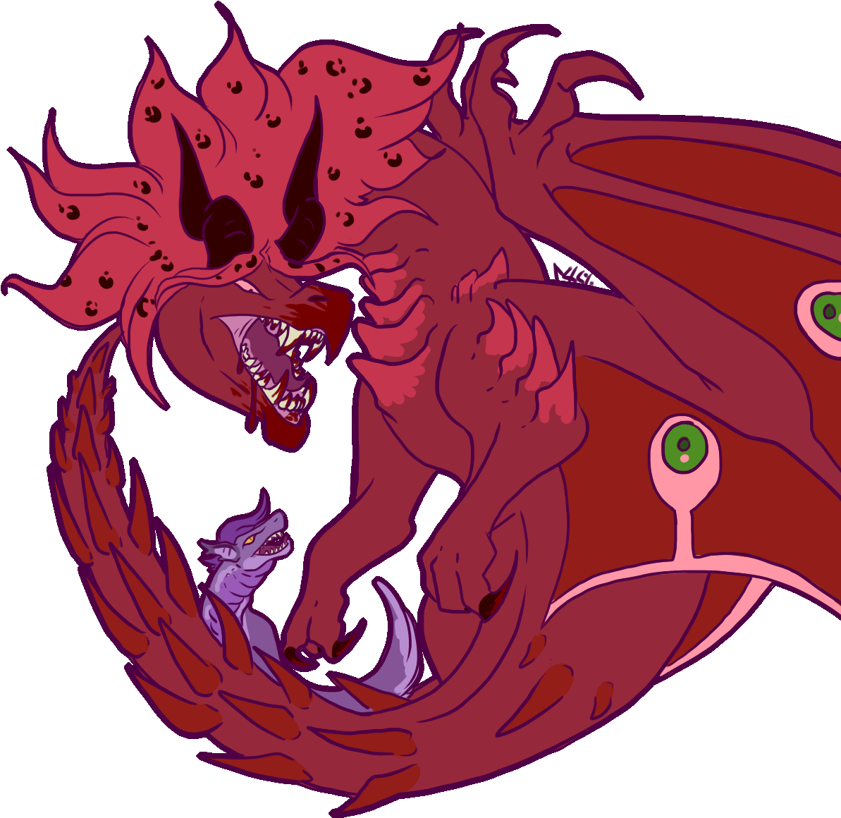 Hey So @sorejaws Drew This Really Cool Jjba Dragon - Illustration (1200x1200)