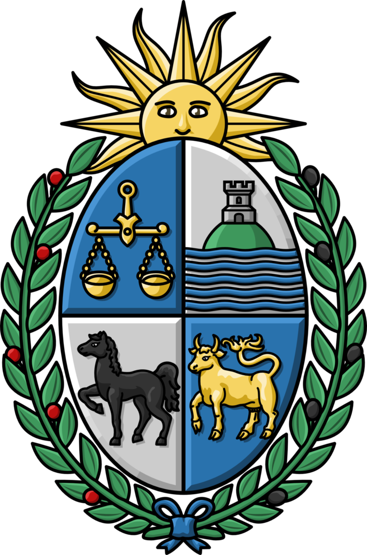 Coat Of Arms Of Uruguay - Uruguay Coat Of Arms (727x1099)