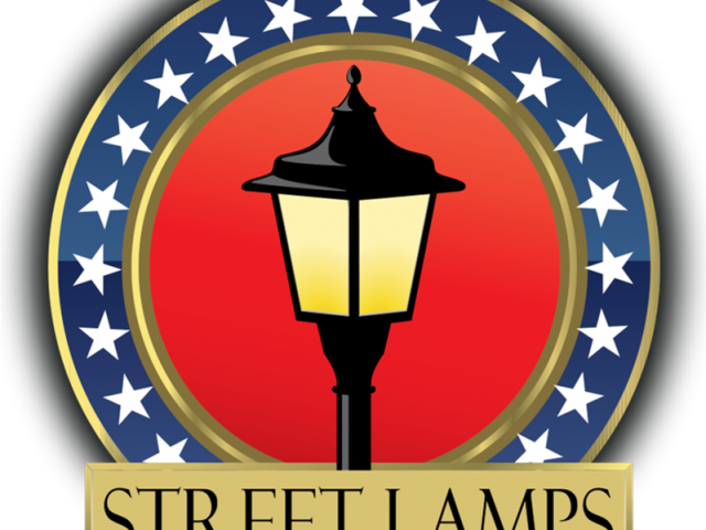 Lamp Post Clipart Broken - Logo Design Street Light (640x480)