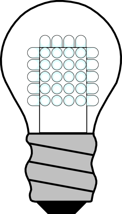 Incandescent Light Bulb Led Lamp Light-emitting Diode - Light Bulb Off (428x750)