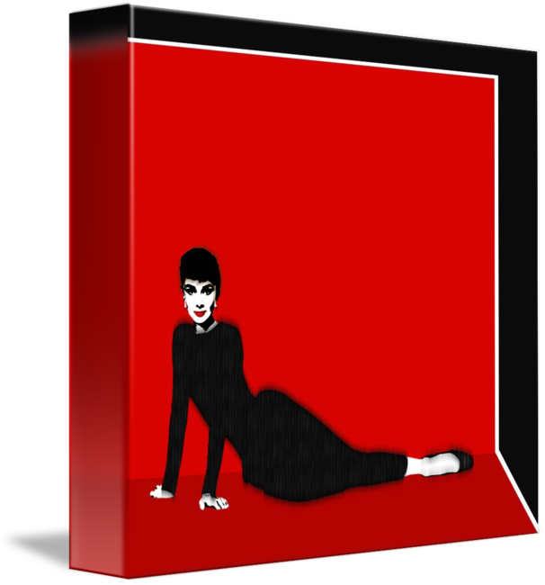 Audrey Hepburn Strikes A Pose By Tony Rubino - Sitting (606x650)