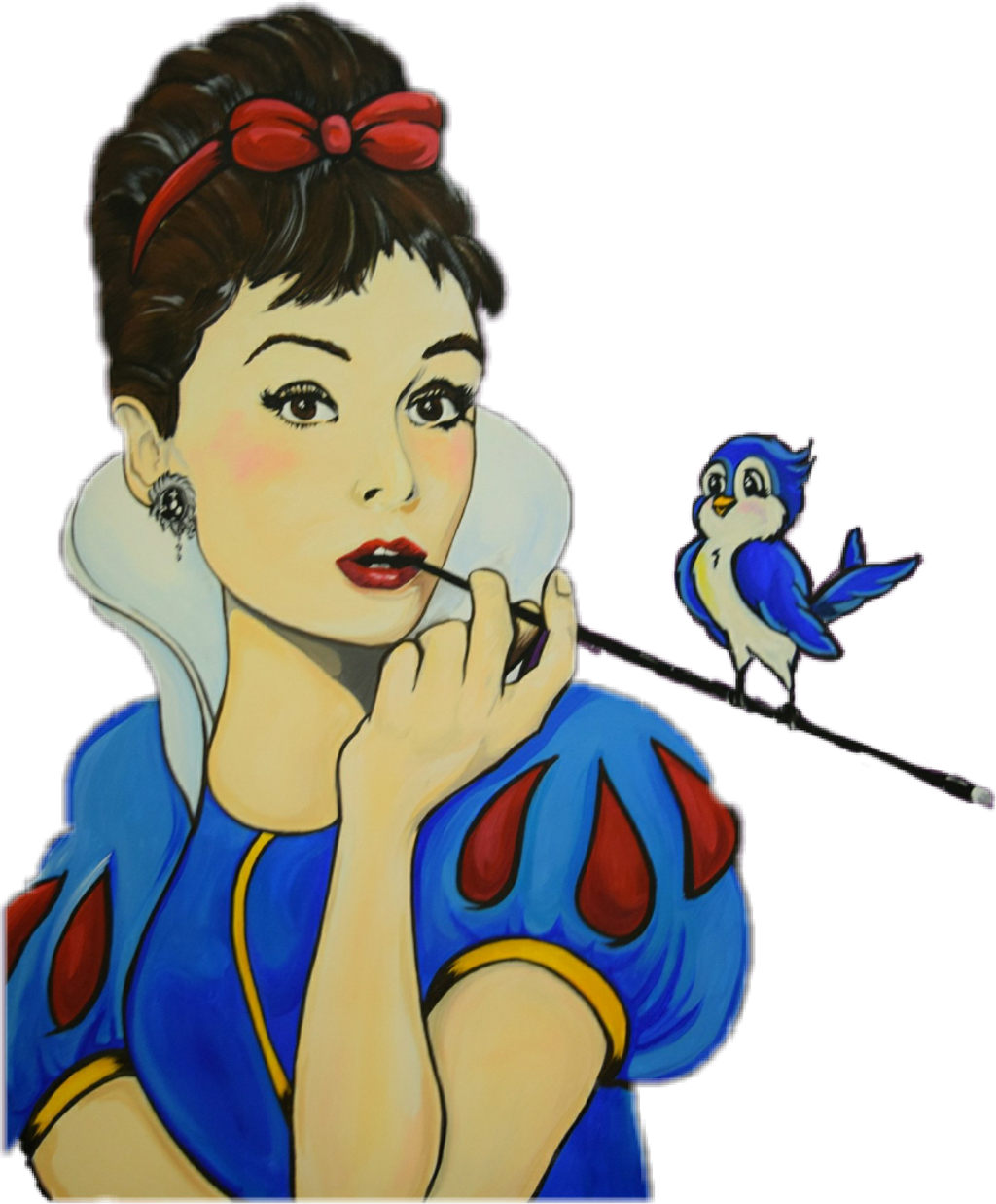 Audreyhepburn Cartoon - Audrey Hepburn Snow White (1024x1237)