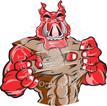 Wild Boar Tearing Shirt - Killer Whale (361x359)